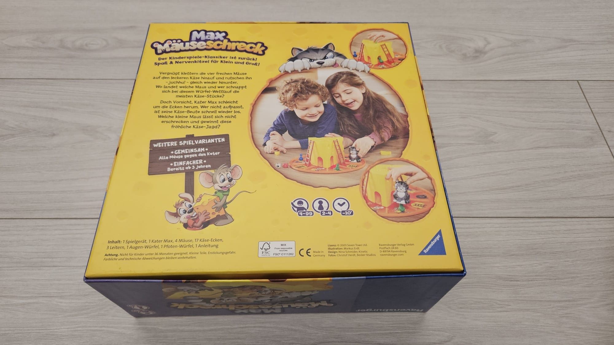 Gra planszowa dla najmłodszych Kot i mysz ravensburger