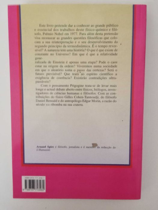 O Pensamento Prigogine - Arnaud Spire