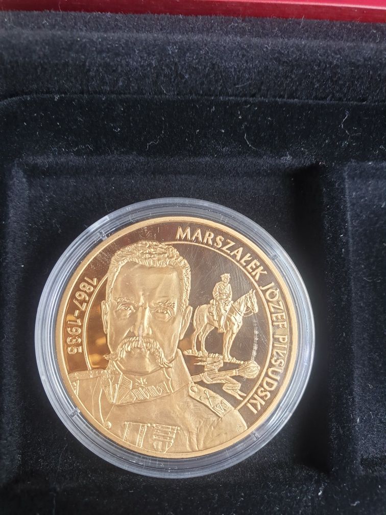 Moneta Marszałek Józef Piłsudski certyfikat