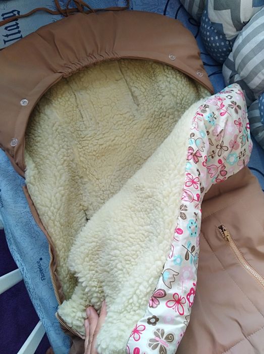 Зимовий конверт на овчині