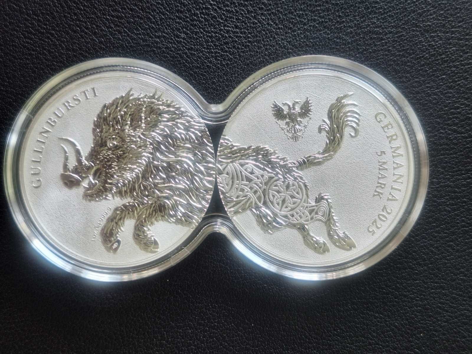 Инвестиционная монета Германия: Звери - Гуллинбурсти 2025 (1+1 OZ)