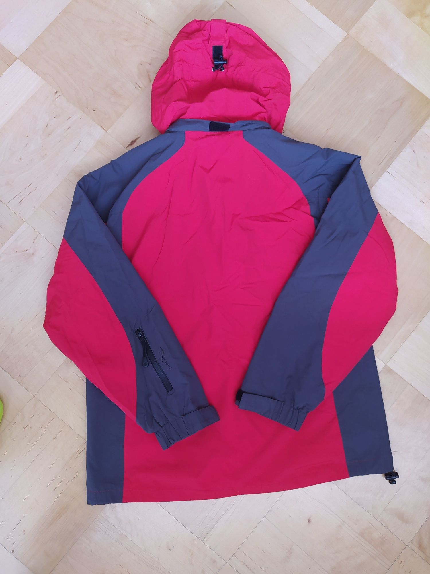 Dwie kurtki Kurtka Hi-Tec 44 zimowa softshell 3 w 1 damska czerwona