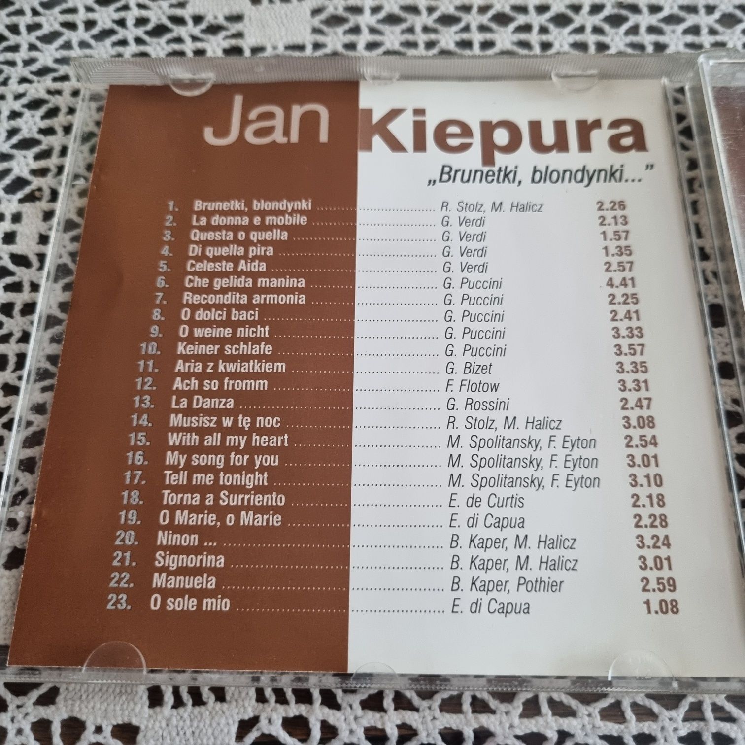 CD Jan Kiepura ,,Brunetki, blondynki" 1997 oryginał