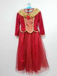 Sukienka księżniczka królowa czerwona 122 - 128 cm A2918