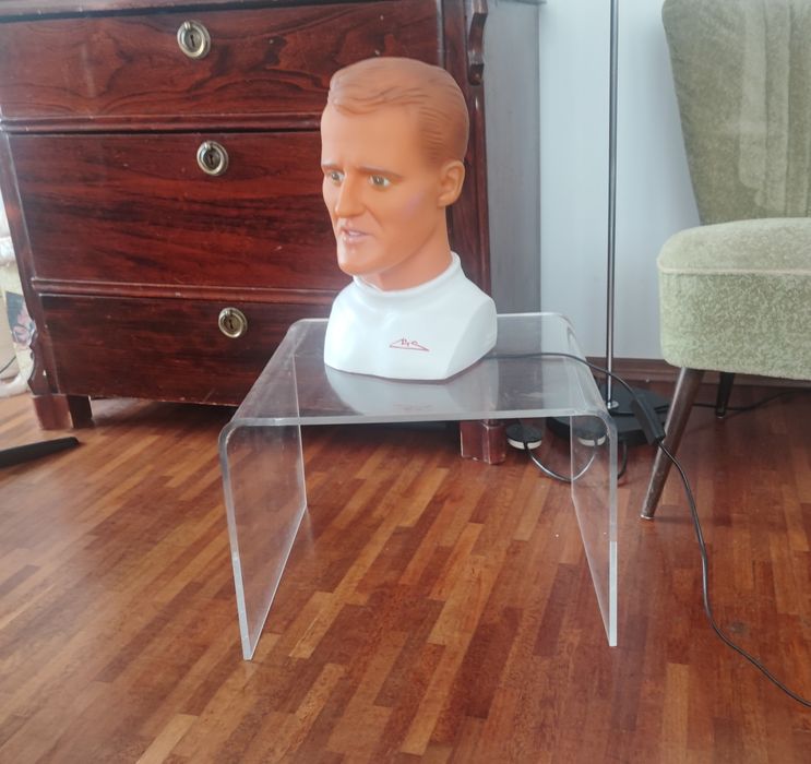 Stolik pleksi akrylowy lata 70, vintage, loft, design