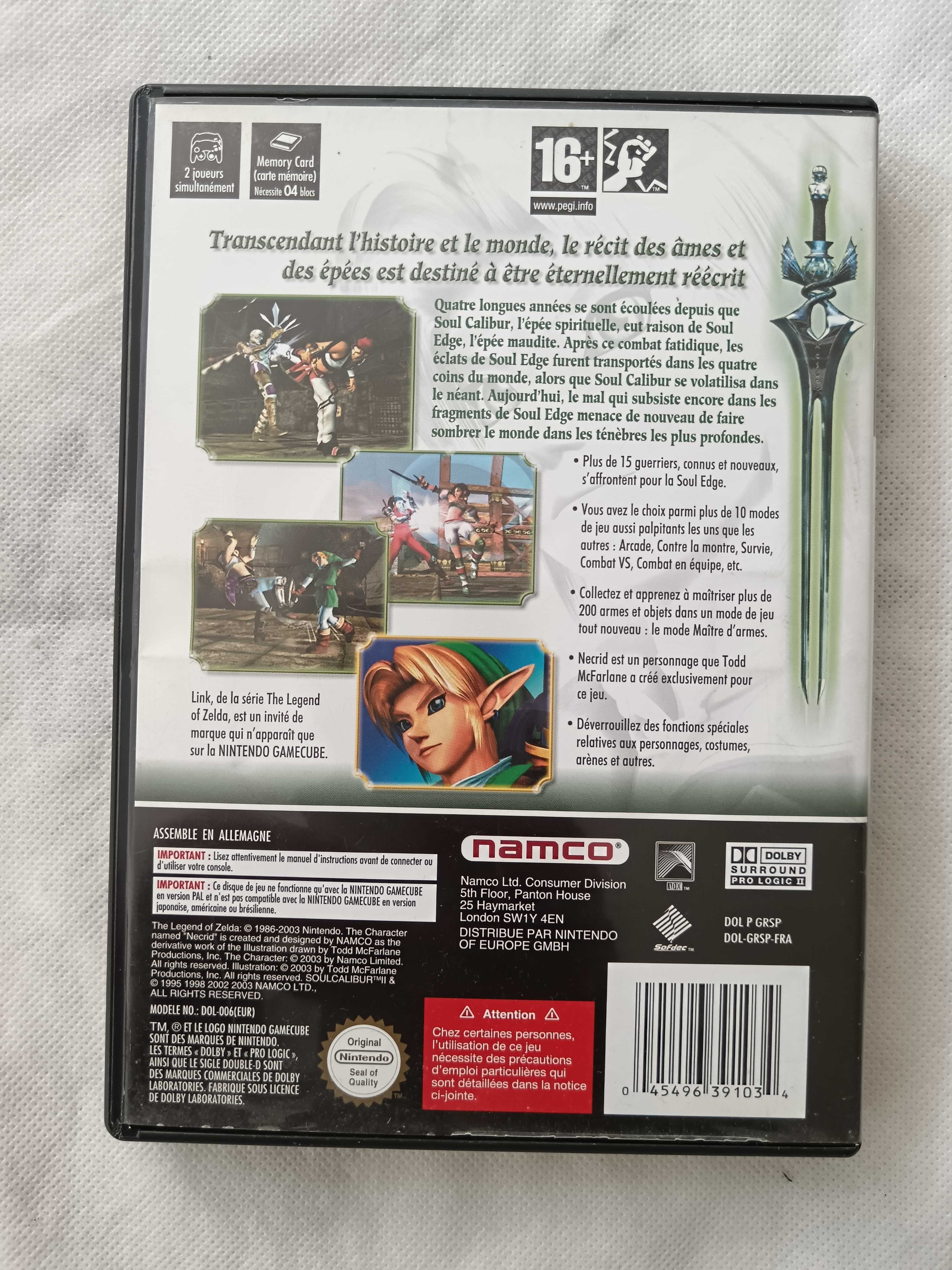 SoulCalibur II [Nintendo GameCube, 2003] Complete - French Version