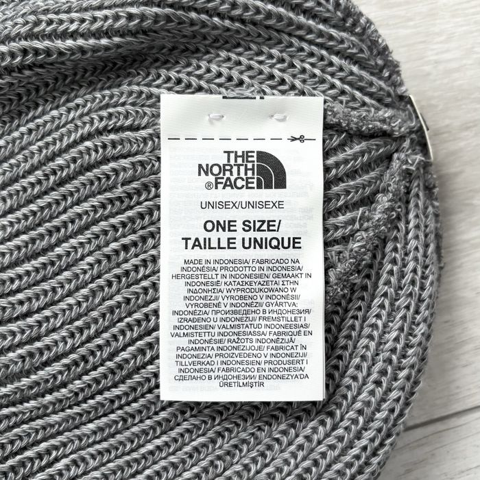 Czapka zimowa beanie the north face tnf fisherman złodziejka szara