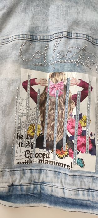 Джинсова куртка , для дівчинки.