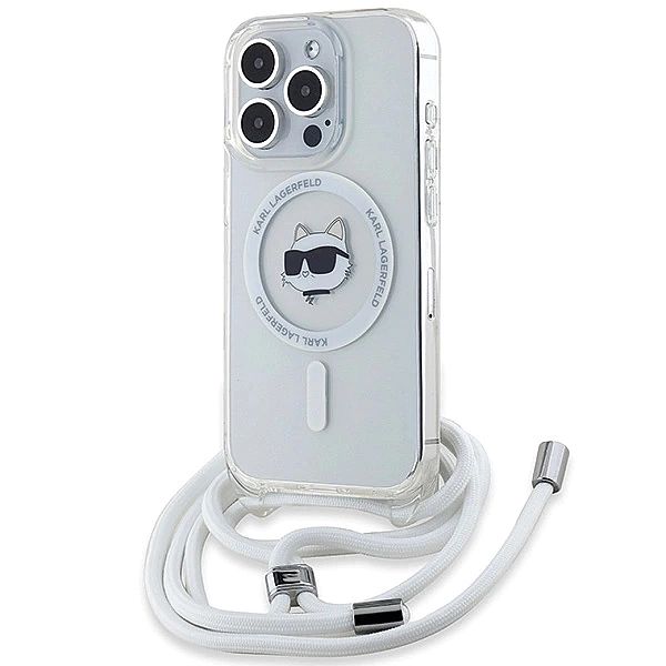 Etui Karl Lagerfeld IML Choupette Head&Cord MagSafe na iPhone 15 Pro M