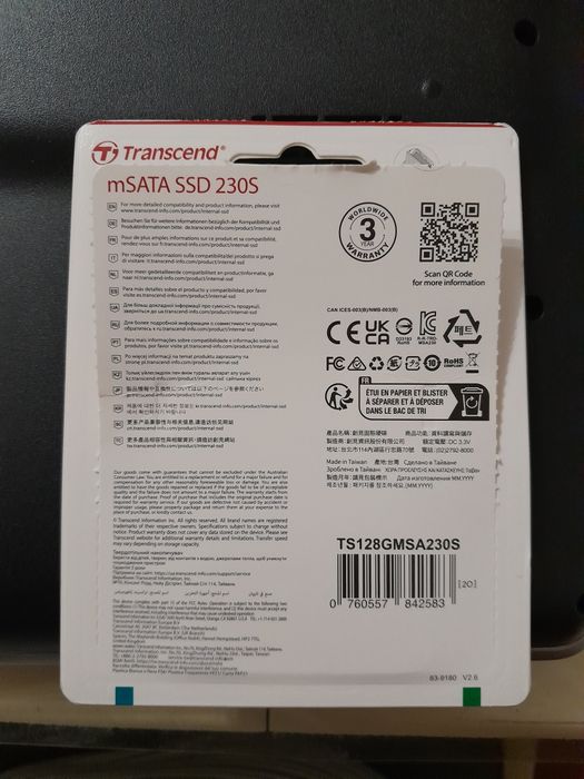 Transcend SSD mSata 128Gb TS128GMSA230S накопичувач