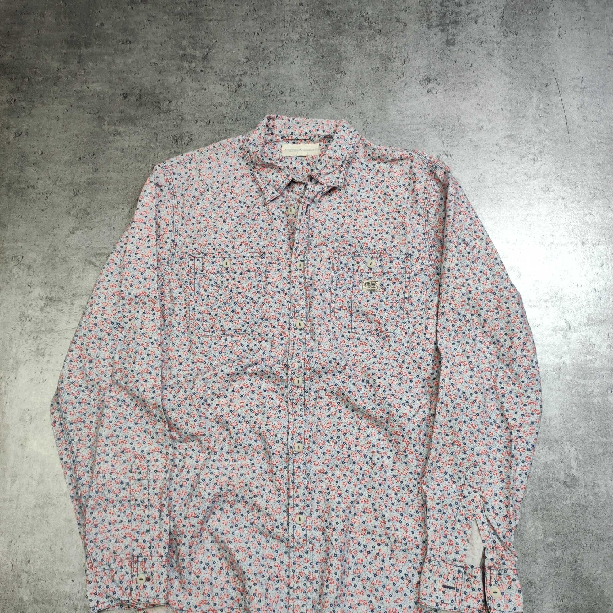 MĘSKA PREMIUM Koszula Elegancka Bawełna POLO Ralph Lauren Kwiaty