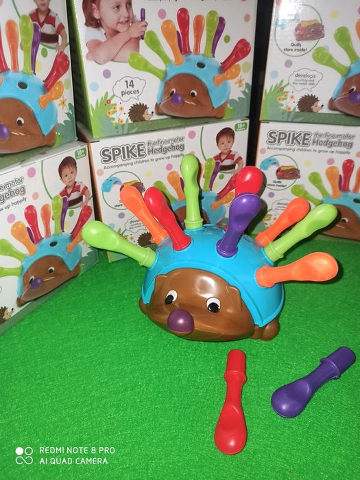 Сортер їжачок Spike їжак ёжик цифри голочки