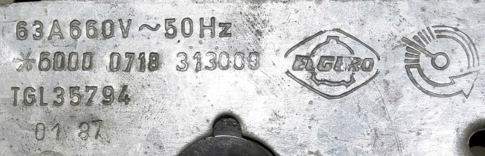Przełącznik pakietowy gwiazda trójkąt Y/D 63 A 660 V EAW ELGERO NRD