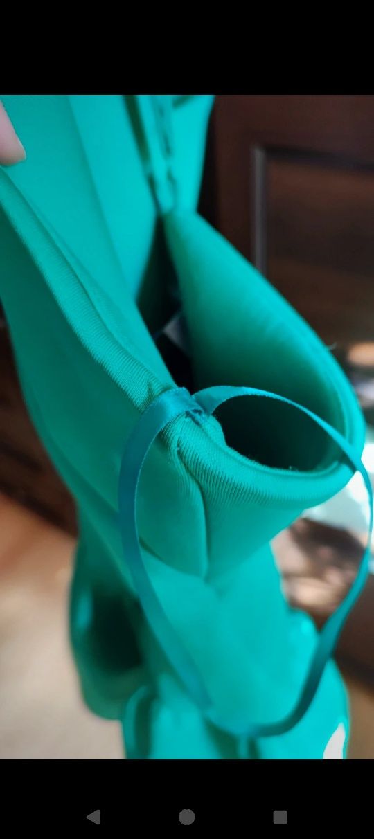 Asos sukienka pianka zielona nowa S /M
