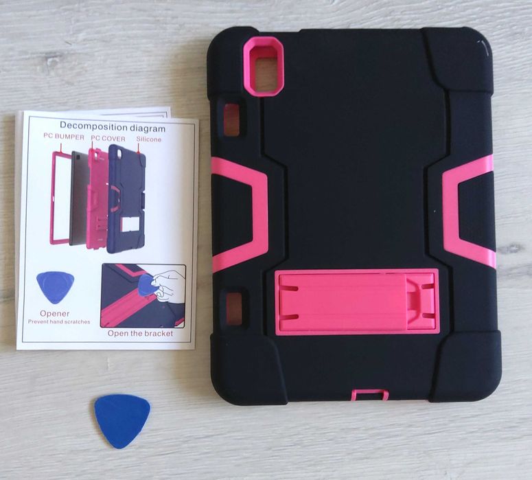 Etui Obudowa Pokrowiec na Tablet iPad Mini 6 8.3" Pancerny Czarny Róż