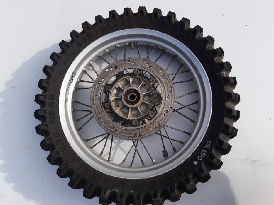 Suzuki dr 650 rok 90-95 koło tylne takasago 17x12,5 kostka srebrne