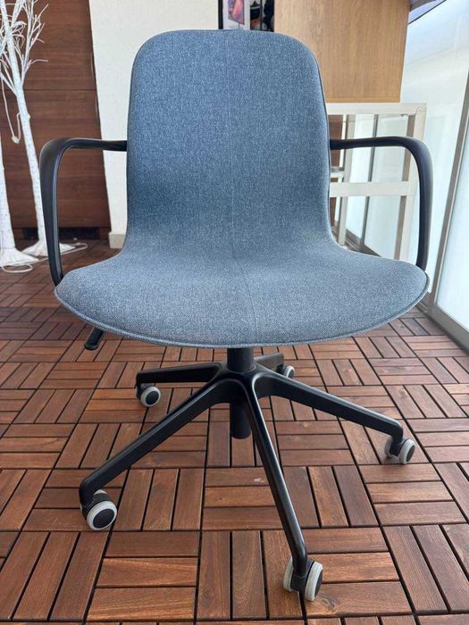 Krzesło IKEA LÅNGFJÄLL – Gunnared niebieski/czarny