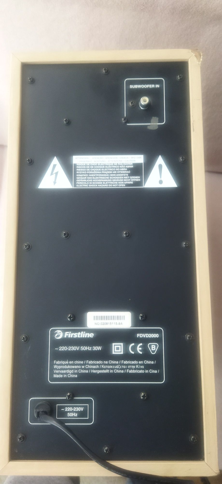 Subwoofery Firstline, Tevion