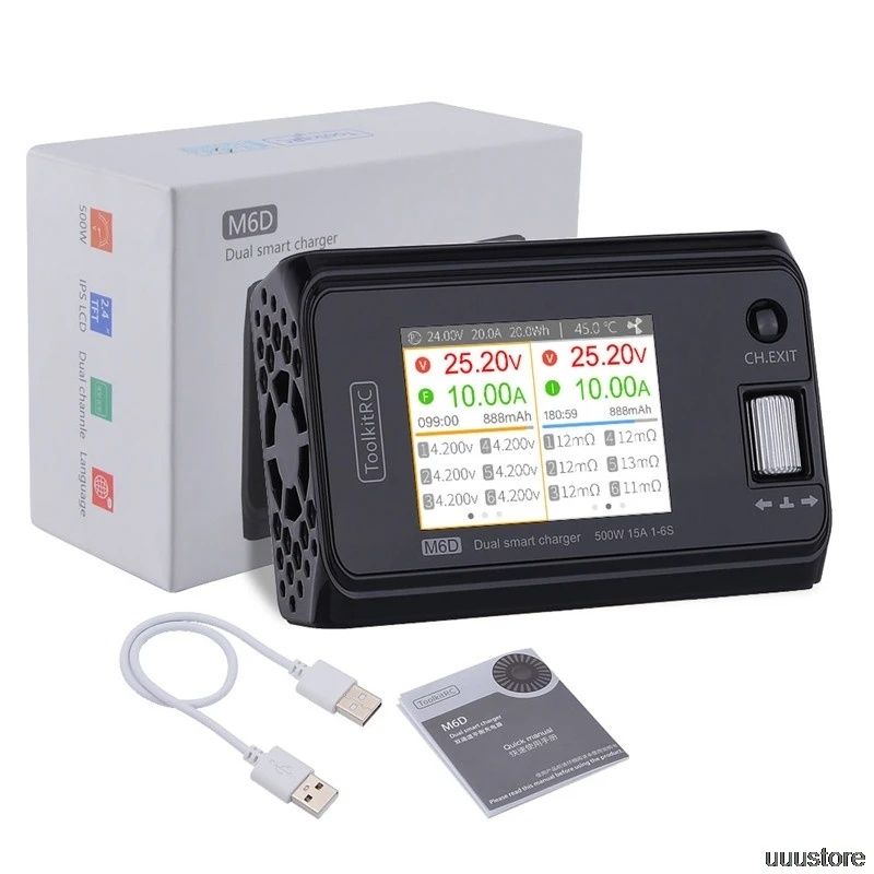 Зарядное устройство ToolkitRC M7 200W 10A .M6D. Блок питания.