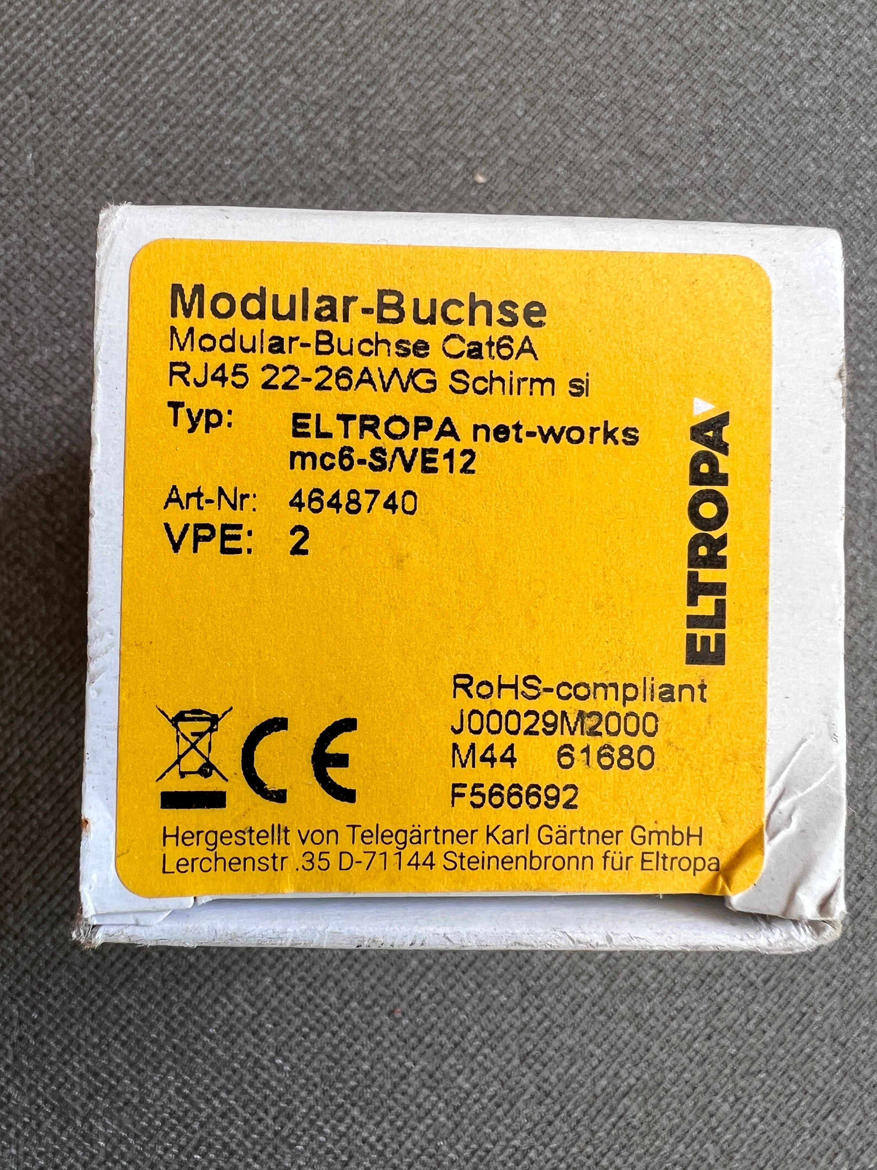 Moduł RJ 45 Eltropa