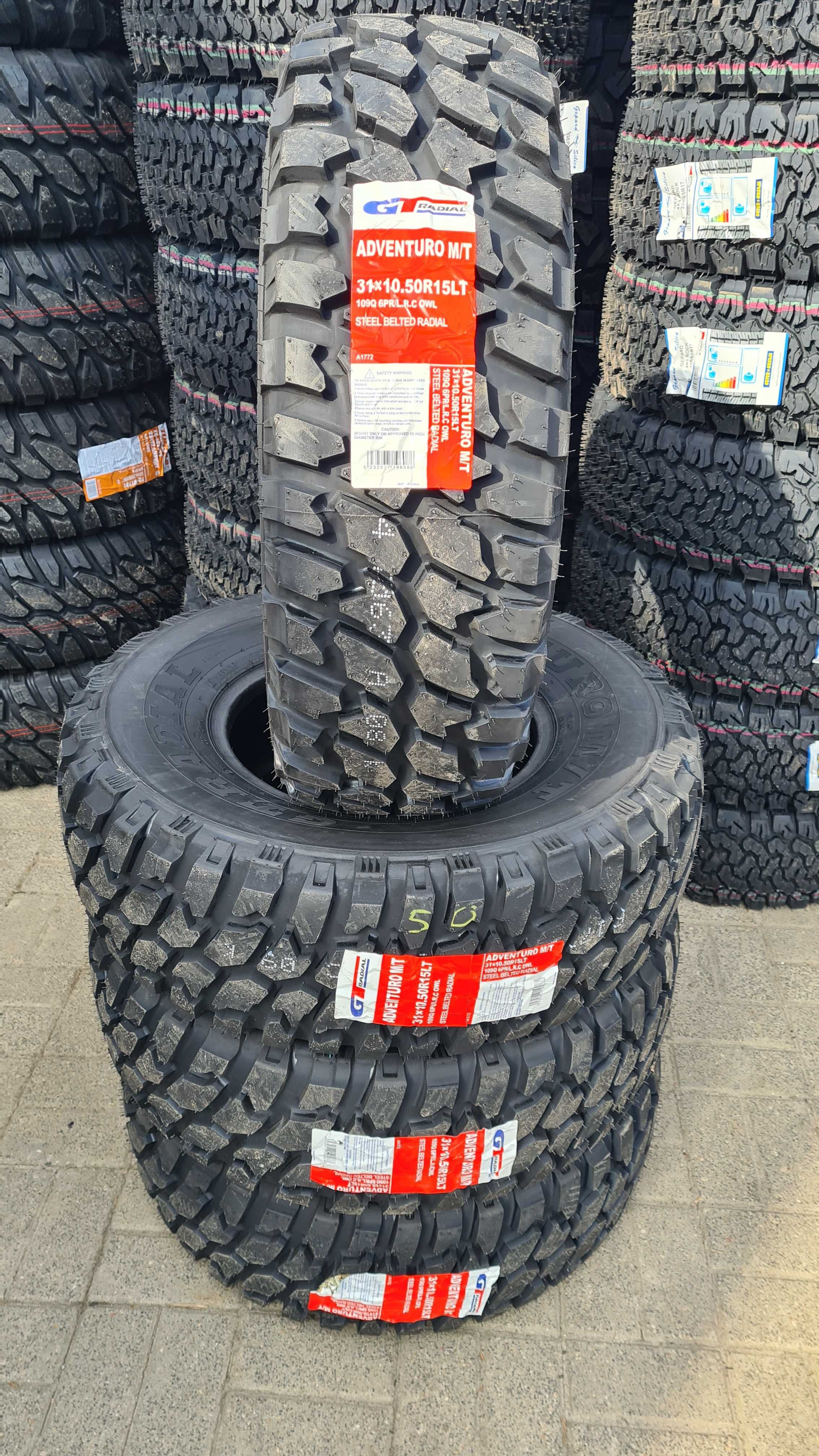 Opona Terenowa 31X10.5R15 10.50 GT Radial Adventuro M/T Białe Napisy