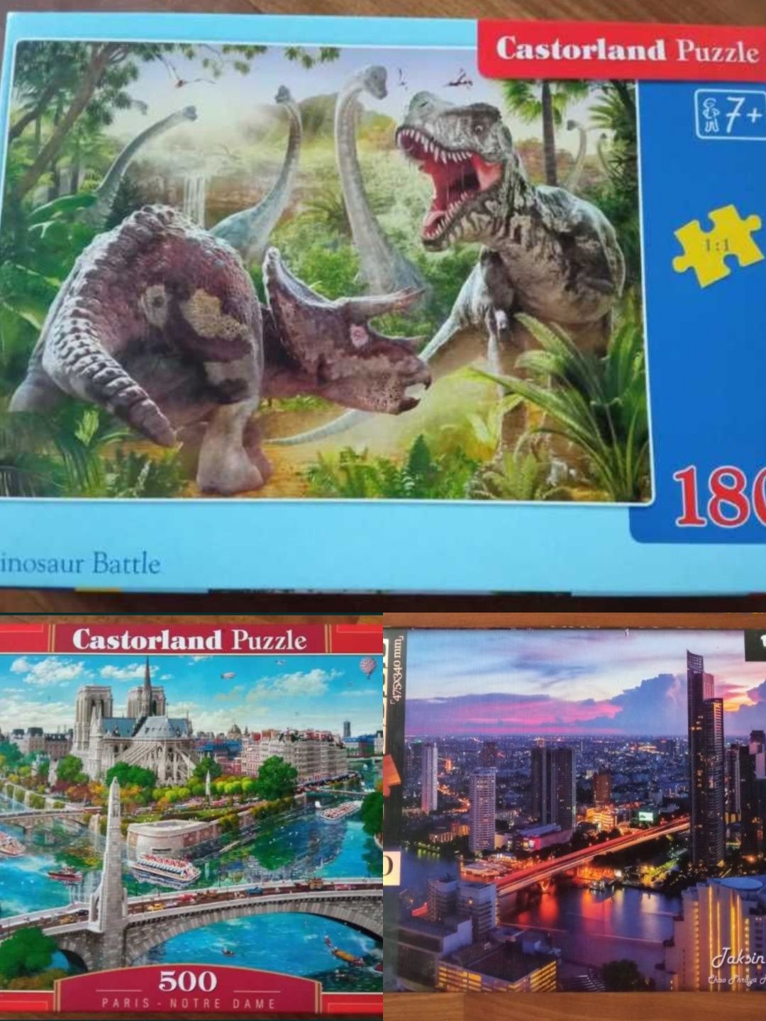 Стан нових ! Пазли різні. Динозаври, міста.