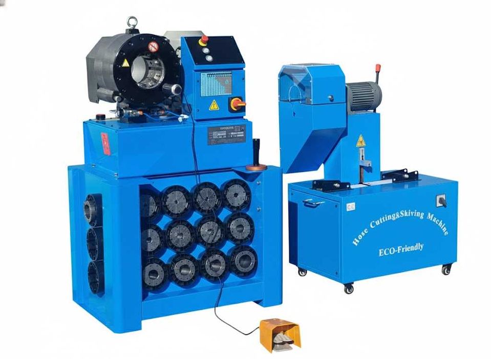 Zakuwarka do Węży hydraulicznych P32 + Przecinarka z skórowarką