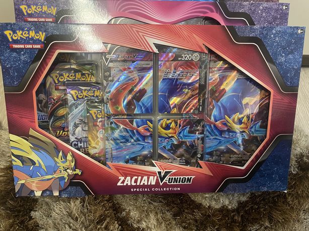 Zacian V Union Box karty Pokemon TCG