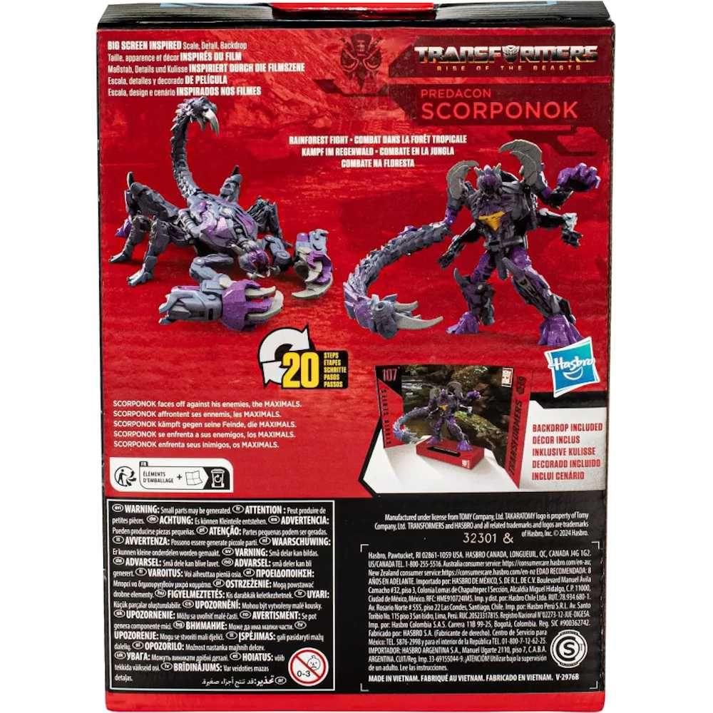 Transformers Rise Of The Beasts Studio Series Predacon Scorponok 107