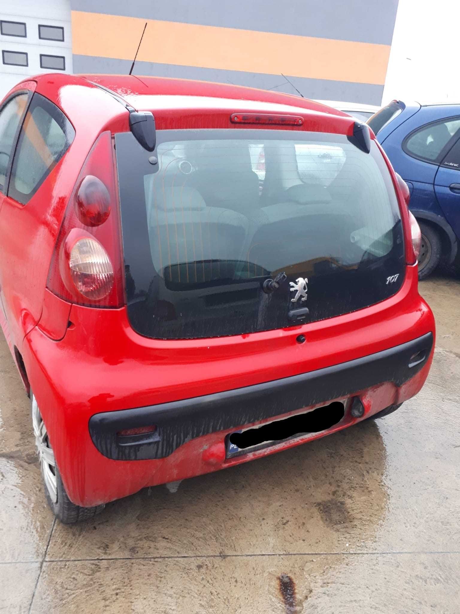 Kompletna Klapa Tył Tylna Bagażnika Peugeot 107 Szyba