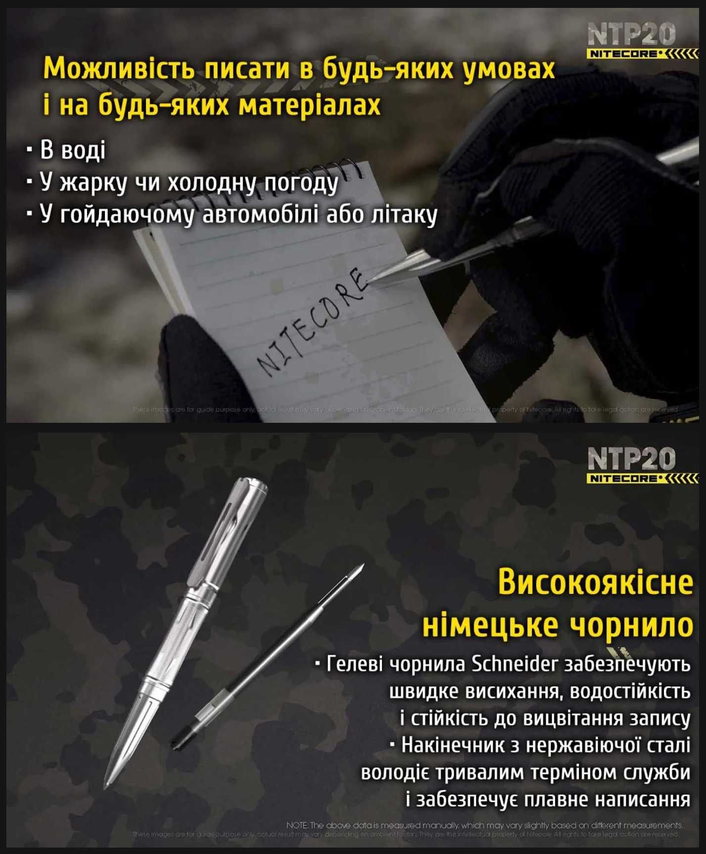 Nitecore NTP20 Титанова Тактична Ручка