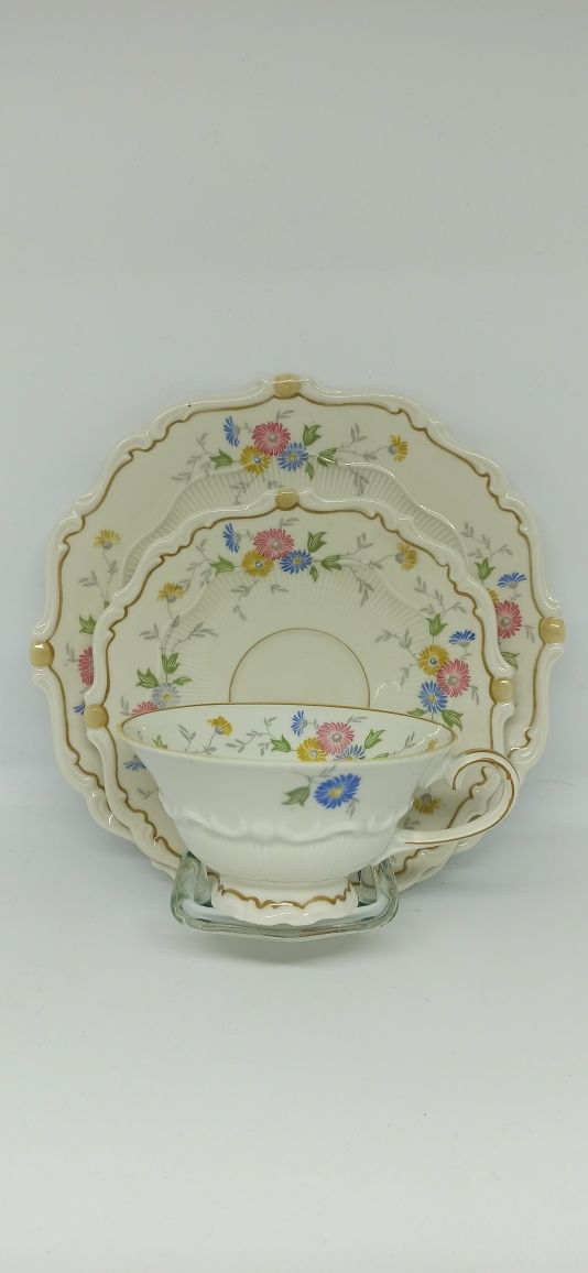 Porcelana SORAU TRIO Żary Carstens wzór kwiatowy