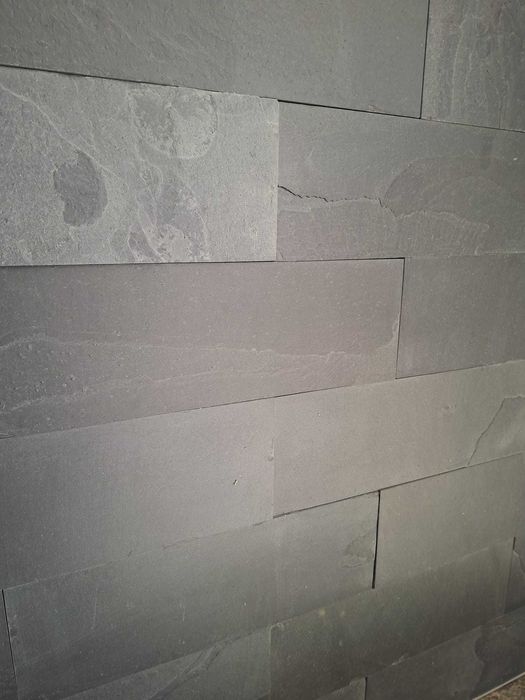 Kamień Dekoracyjny Naturalny Łupek Elewacyjny 30x10 Mattle Black