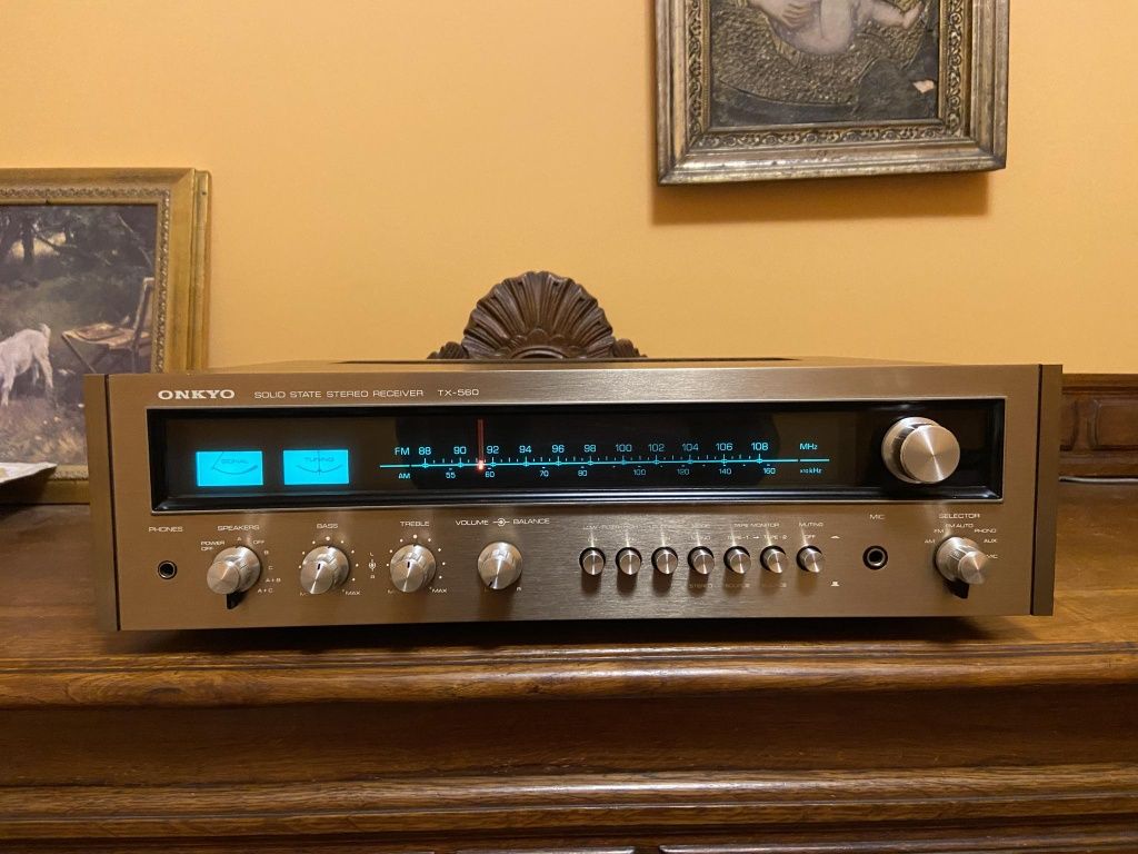 Świetny amplituner Onkyo TX-560 Solid State, wysoki model, vintage