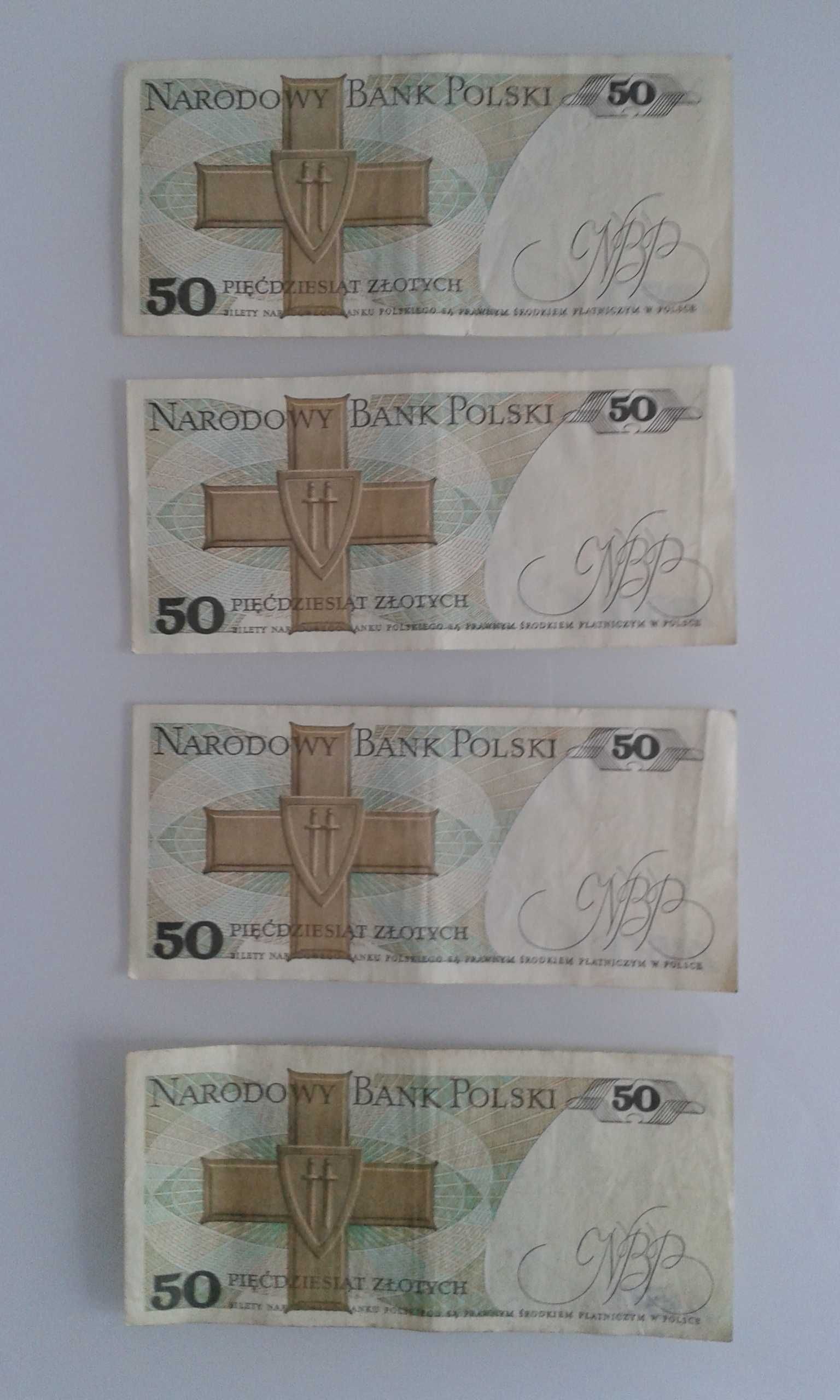 Banknot 50 zł z 1988 kolejne numery