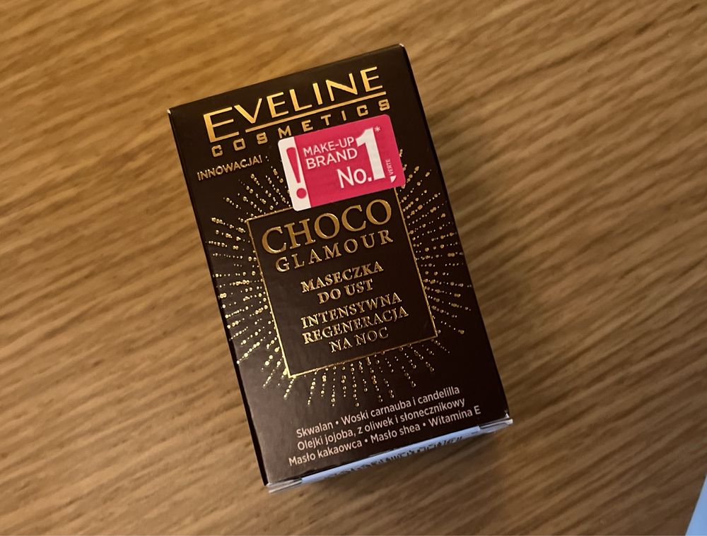EVELINE - CHOCO GLAMOUR - zestaw: pomadka w płynie + maseczka do ust
