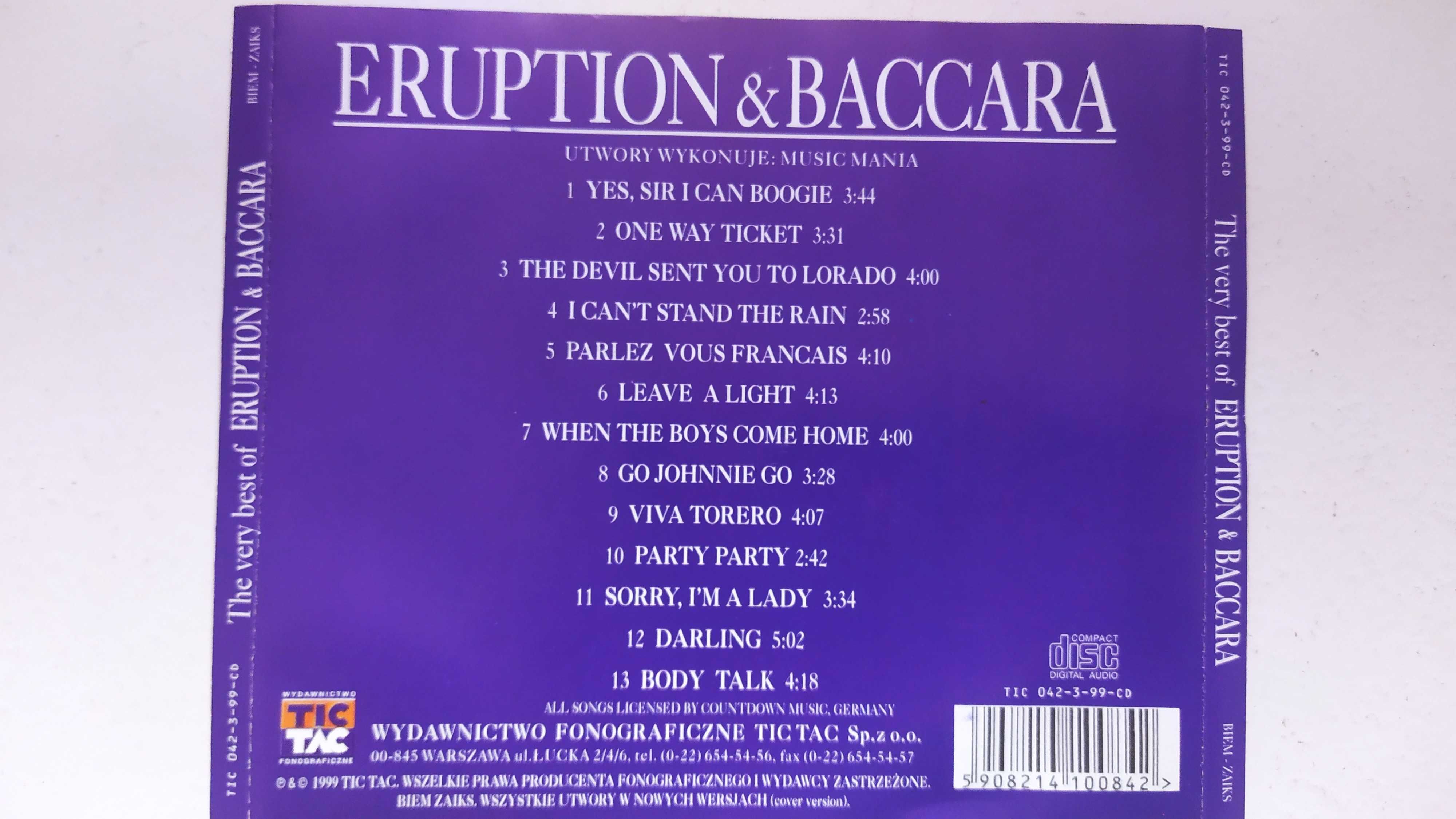 Eruption & Baccara Very of Best Yes sir i can Boogie one way ticket