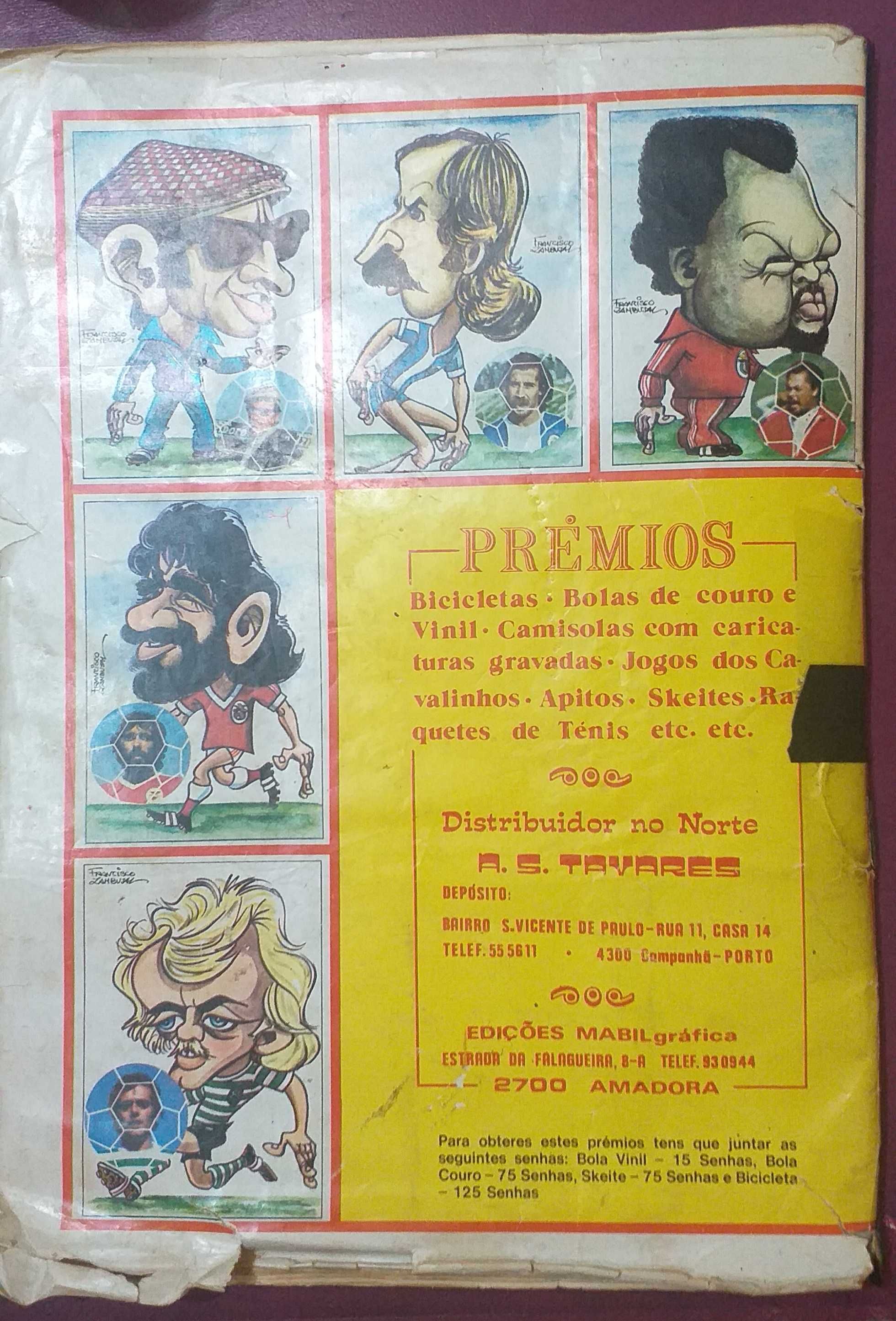 Caderneta de cromos Arte e futebol