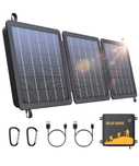 WASTDE Przenośny ładowarka słoneczna 15 W, ładowarka solarna USB