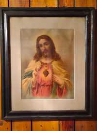 Stary obraz religijny Jezus Chrystus