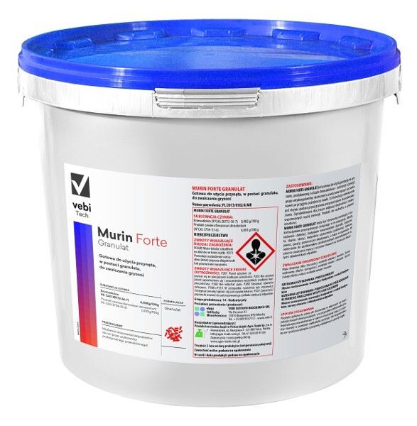 Trutka Murin Forte granulat czerwony 5kg