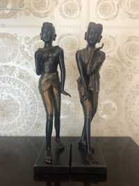 Conjunto de Estatuetas Africanas