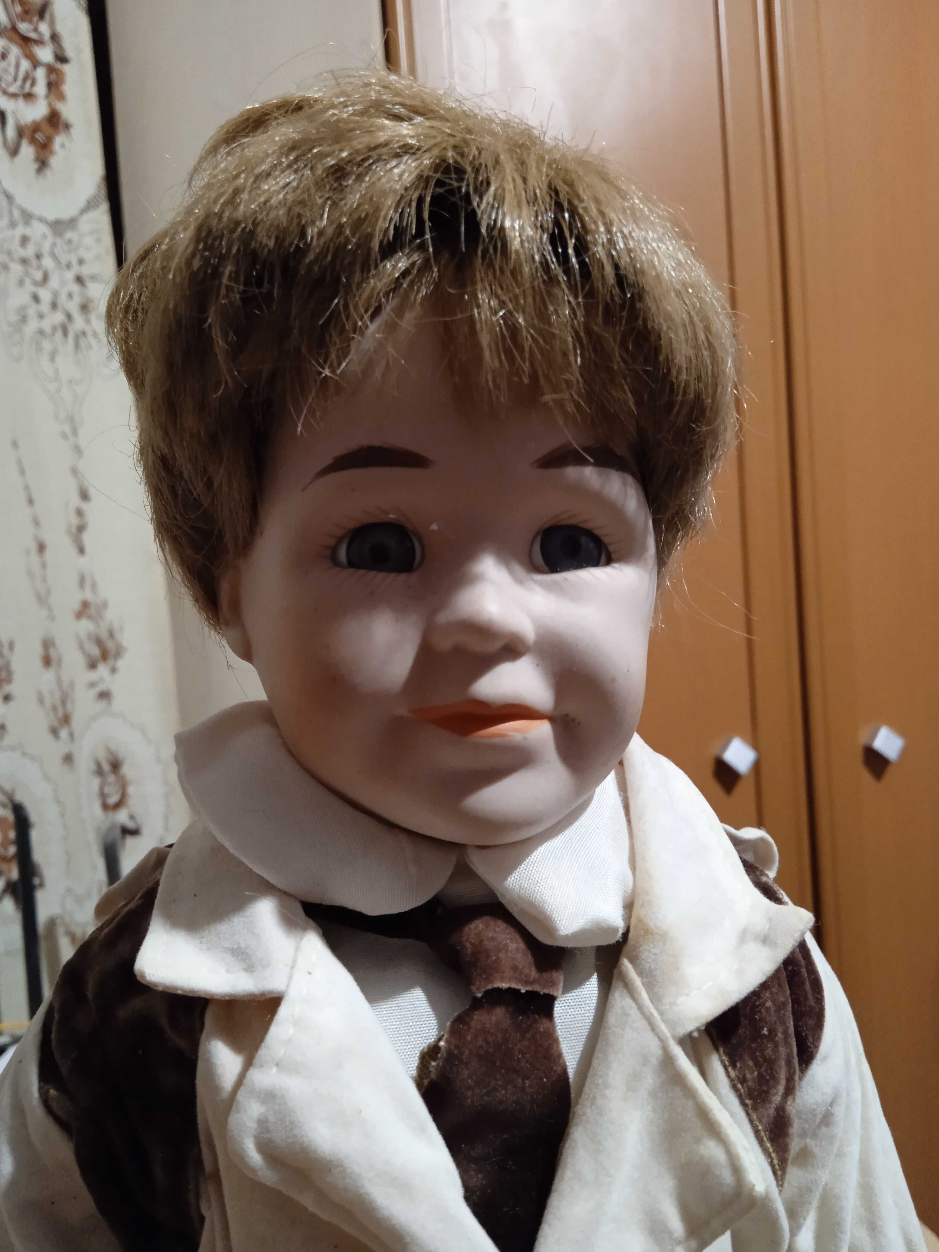Редкая винтажная керамическая фарфоровая кукла Англия 1980-1989