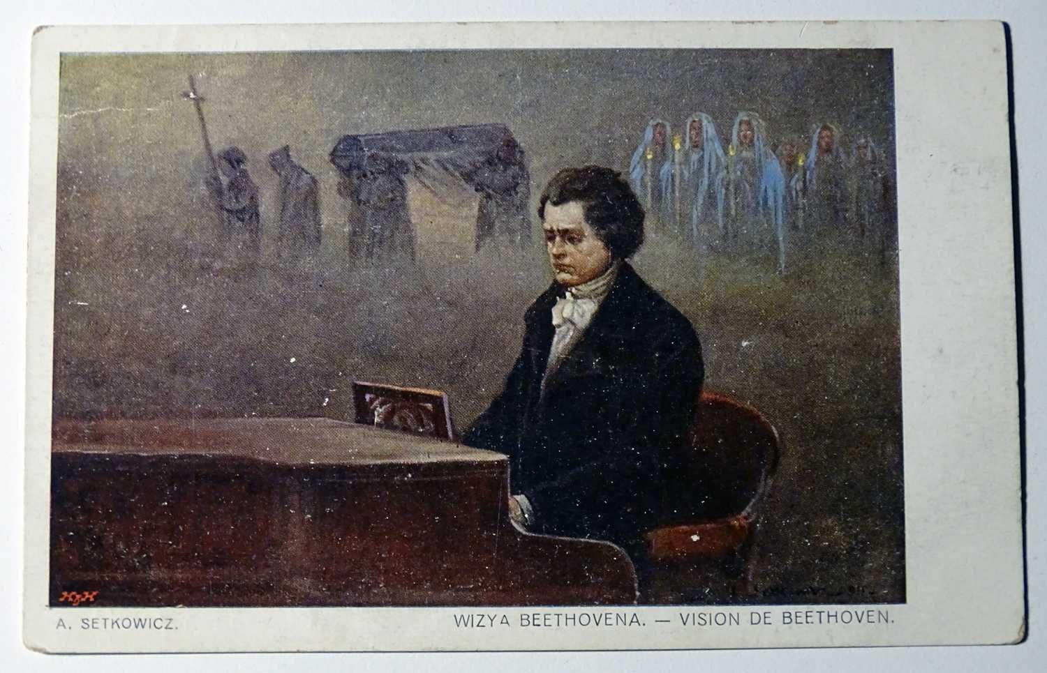 Setkowicz: Beethoven stara pocztówka Kraków autentyk