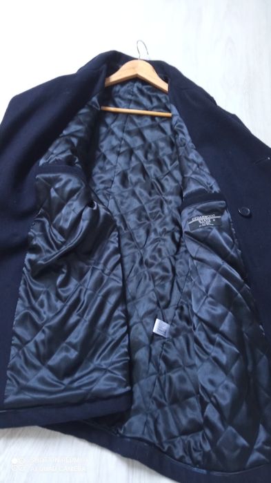 Krótki płaszcz jesienny zimowy wełniany męski bosmanka xl