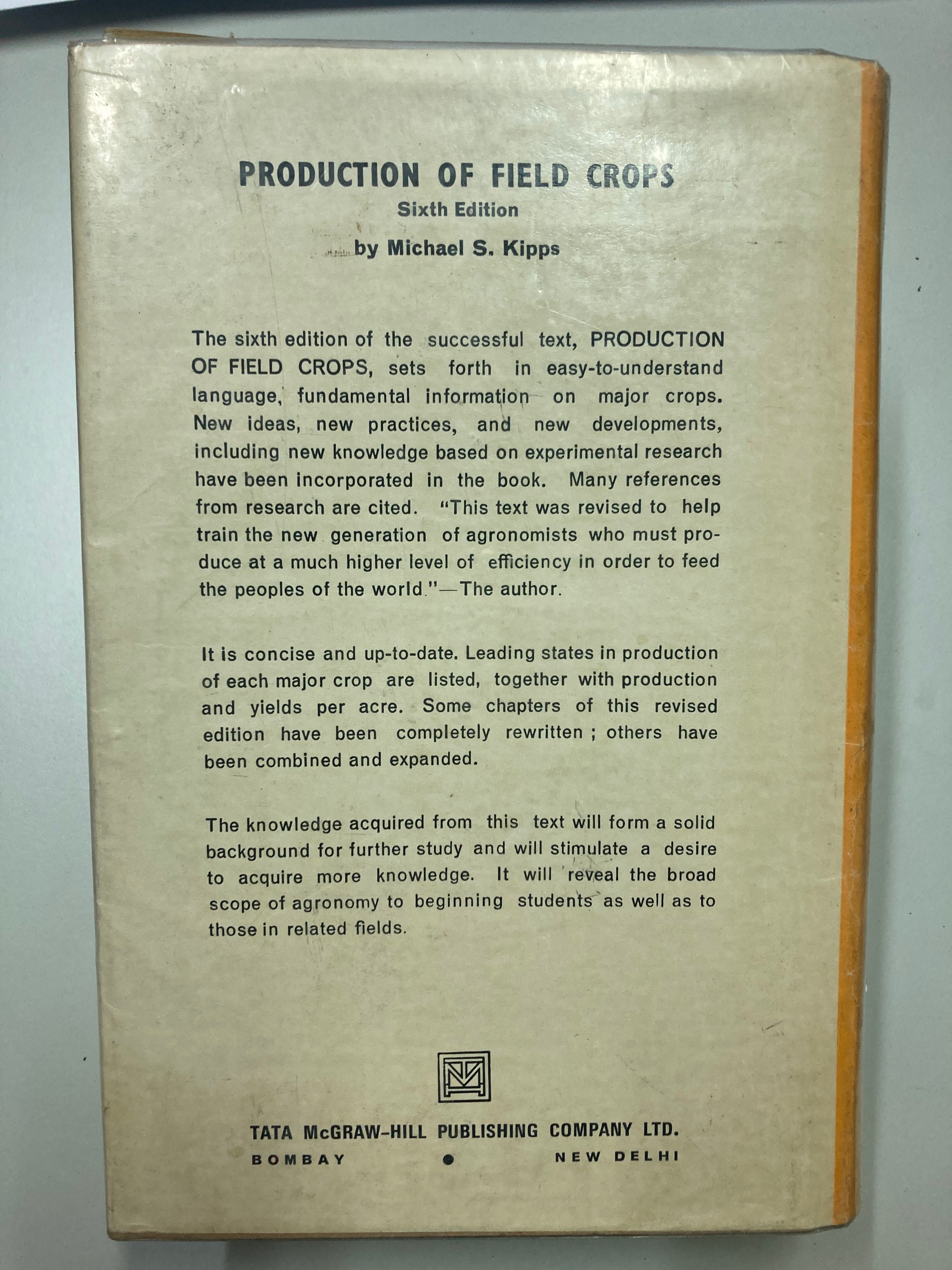 Production of field crops.