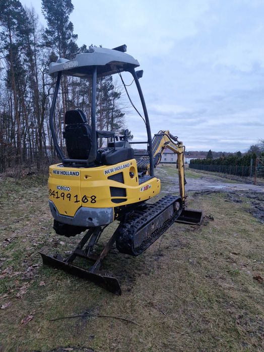 Minikoparka New Holland E18B, 2012, 4 łyżki, 2700 mtg, stan bdb
