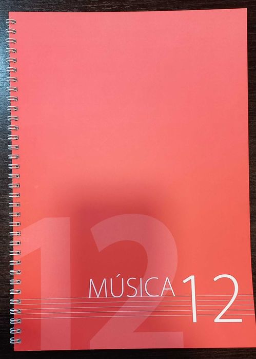 Caderno pautas musicais A4
