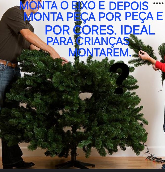 ÁRVORE DE NATAL EM SEGUNDA MÃO,COM DECORAÇÃO.Casa,Sala,Quarto,Cozinha.