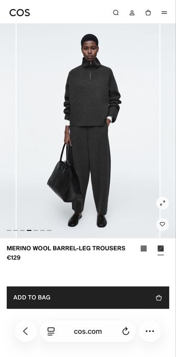 Штани COS, Balloon, вовна